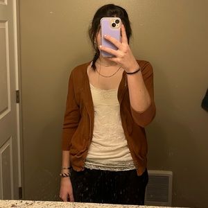 Brown cardigan